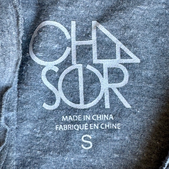 Chaser Graphic Tee “Good Vibes” Gray Blue Rainbow Print Size S - Picture 6 of 11